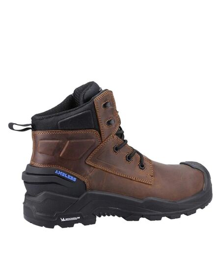 Amblers Mens AS980C Crusader Grain Leather Safety Boots (Brown) - UTFS10264