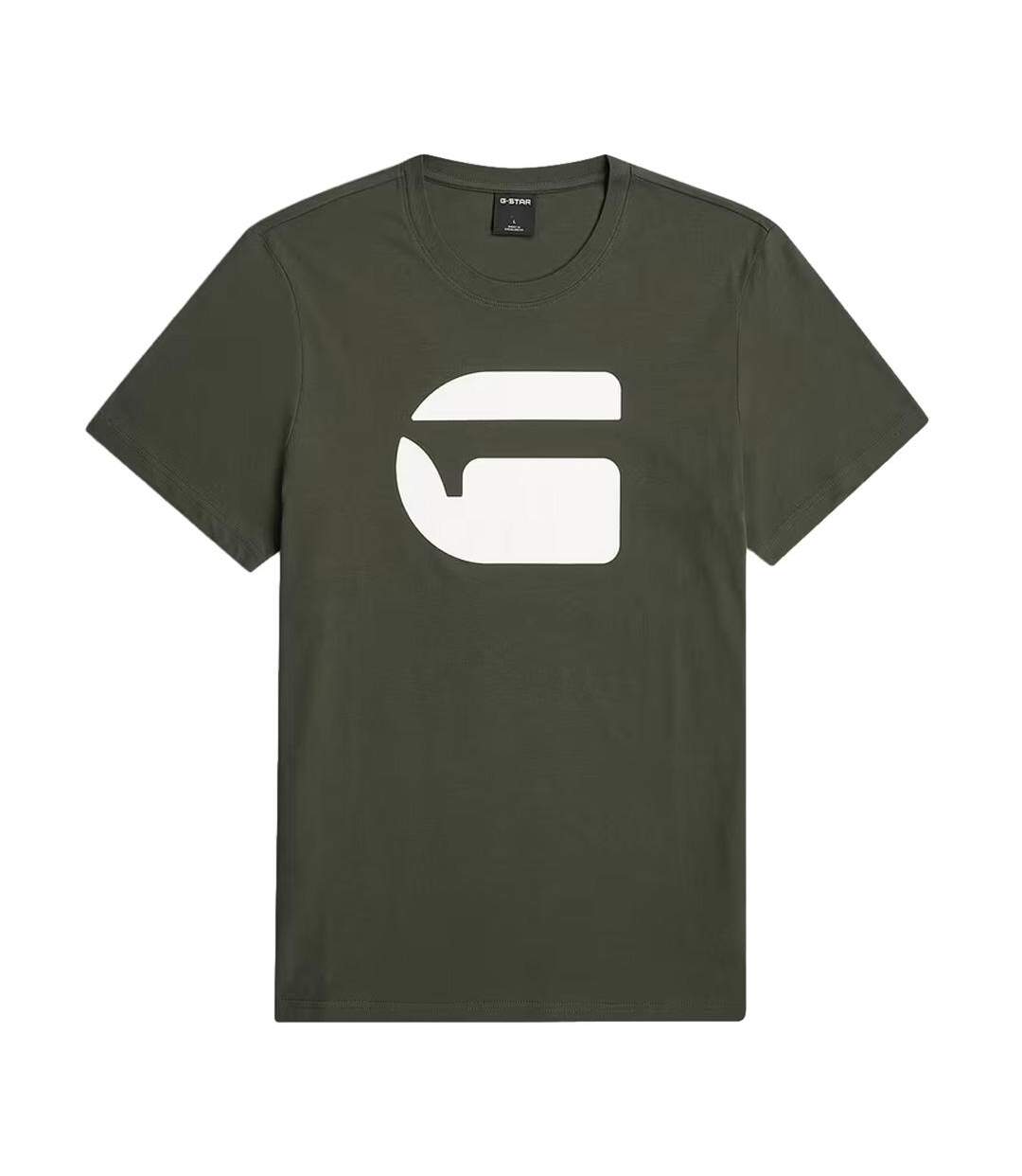 T-Shirt kaki homme g-star raw logo-2