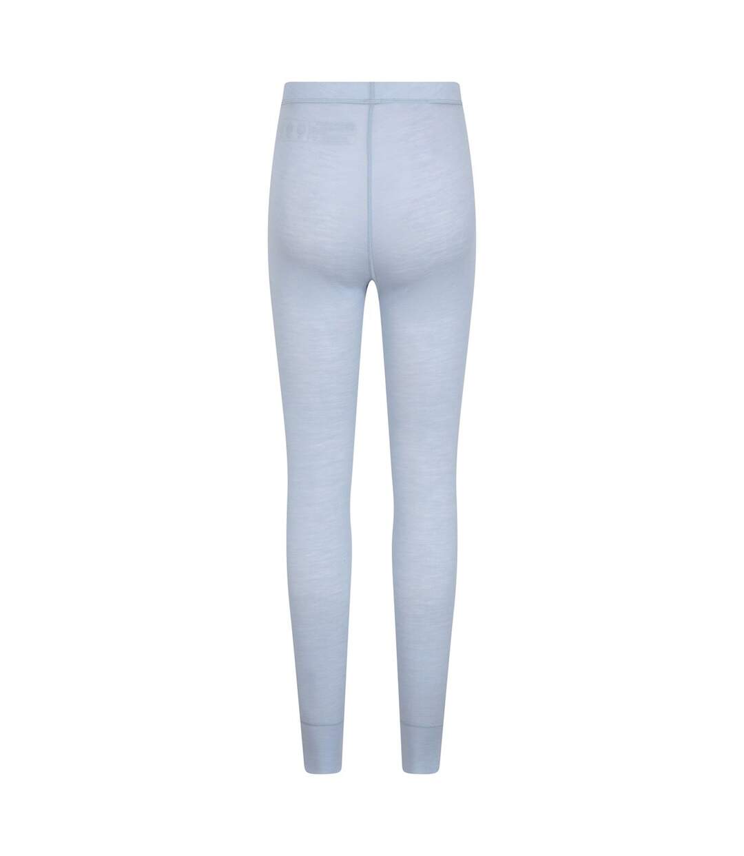 Womens/ladies Merino Ii Thermal Bottoms Light Blue Mountain Warehouse-3
