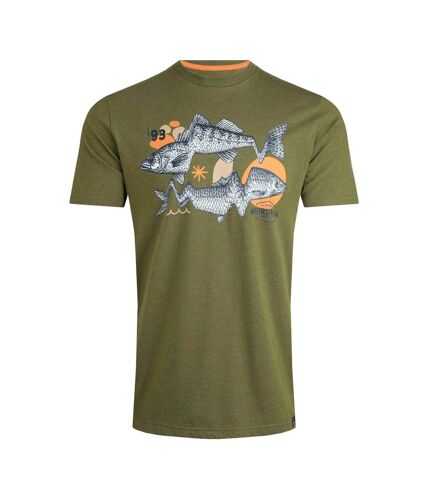 T-shirt reflection homme vert olive Weird Fish