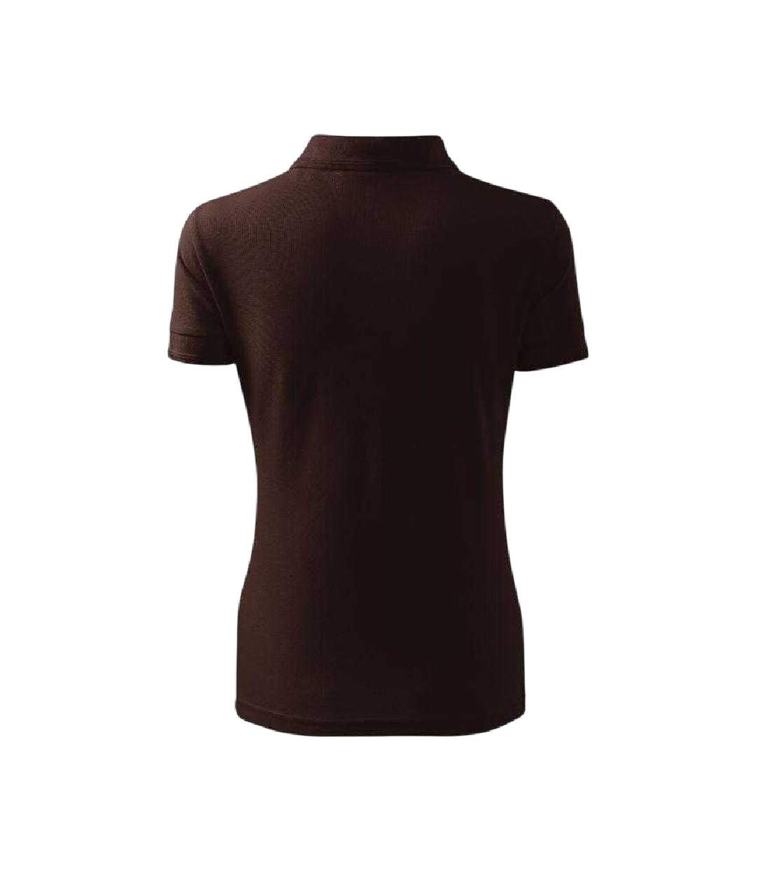 Womens/ladies Pique Polo Shirt Brown Malfini-2