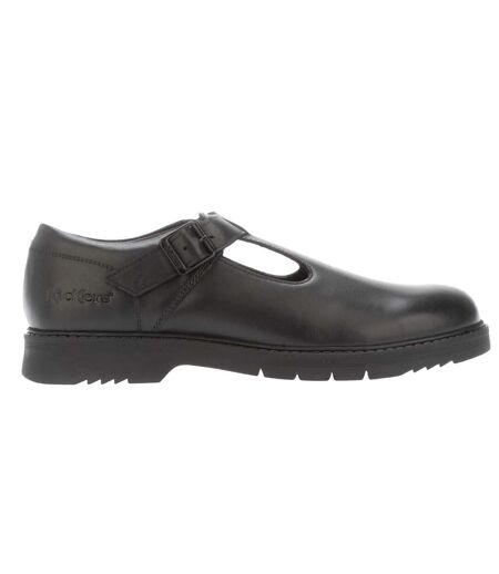 Womens/ladies finley leather t-bar shoes black Kickers