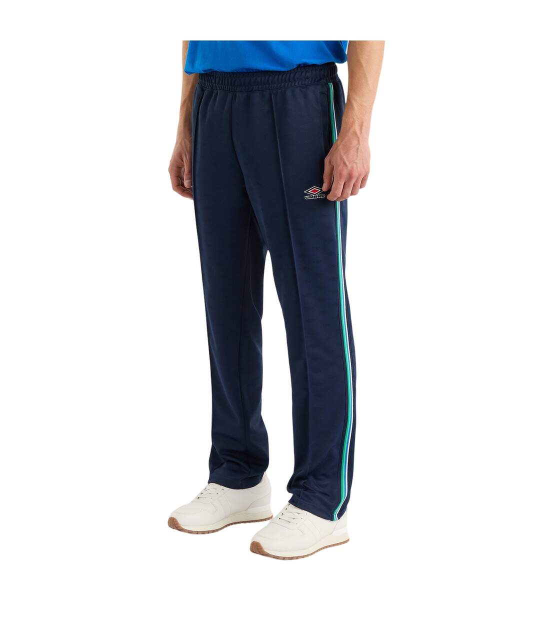 Mens monogram jogging bottoms dark navy Umbro-1