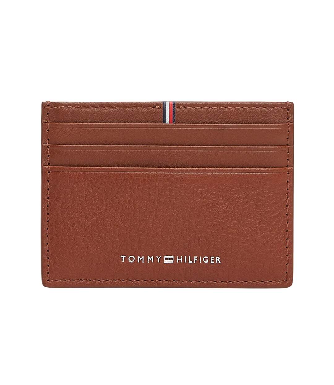 Leather Card Holder One Size Cognac Tommy Hilfiger-1