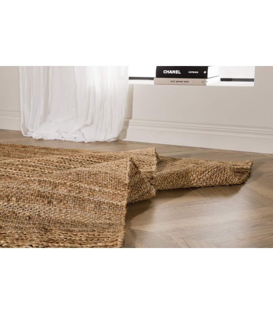 Tapis Déco en Jute Hannes 302x400cm Naturel-5