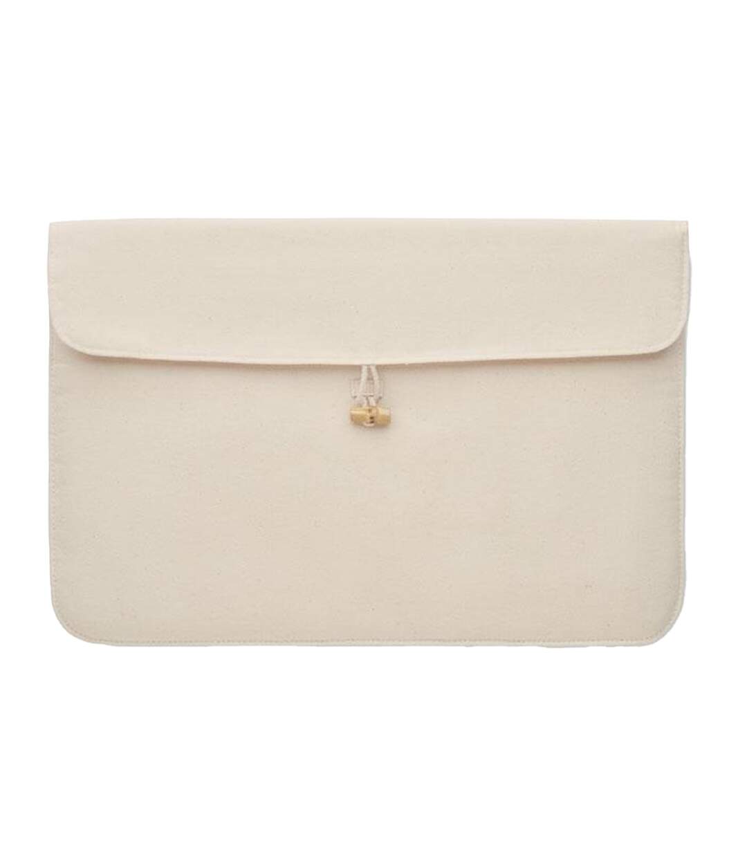Plain bamboo laptop sleeve one size beige MidOcean-1