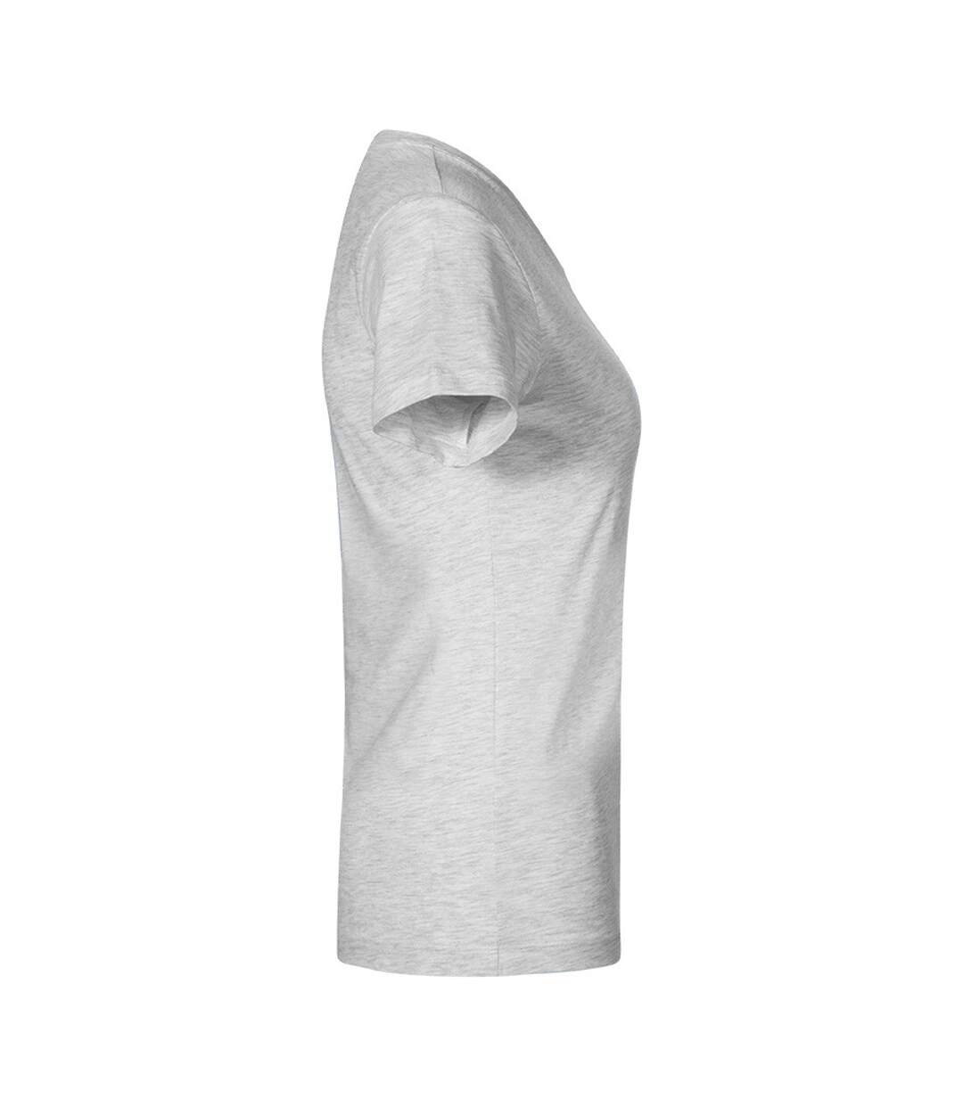 T-shirt Premium Femme Cendre Chiné Promodoro-3