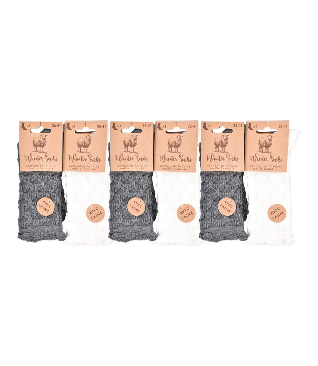Chaussettes Femme WINTER SOCKS - Pack de 6-3