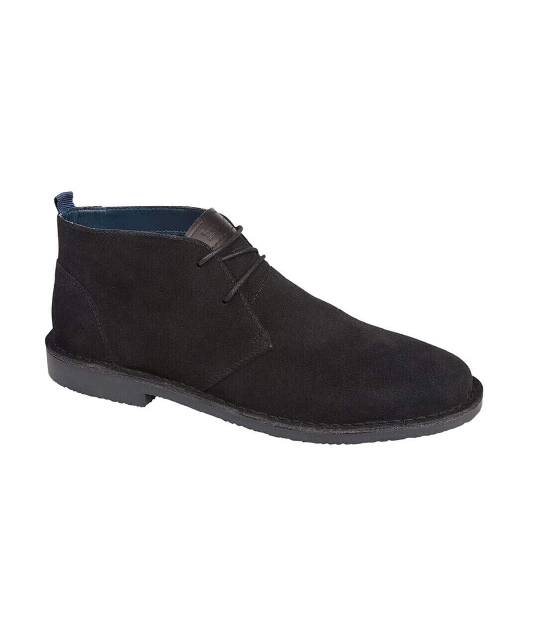 Desert boots homme noir Roamers-1