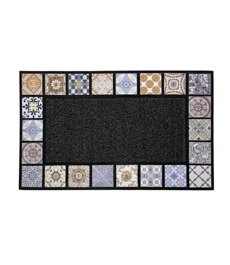 Tapis d'Entrée Imprimé Ceramiko 45x75cm Gris