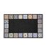 Tapis d'Entrée Imprimé Ceramiko 45x75cm Gris-1