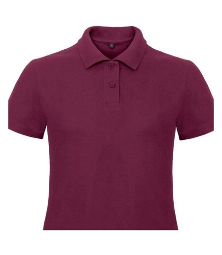 Polo Id.001 Femme Bordeaux B&C
