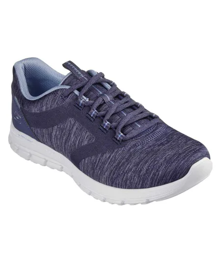Womens/ladies Luminate Trainers Navy Skechers