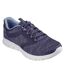 Womens/ladies Luminate Trainers Navy Skechers-1