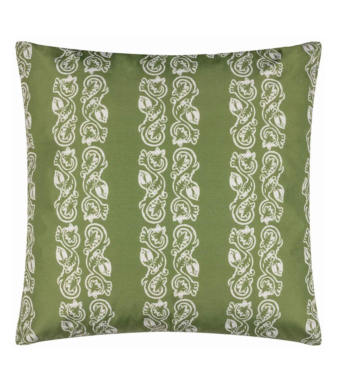 Kalindi stripe outdoor cushion cover 55cm x 55cm olive Paoletti-1