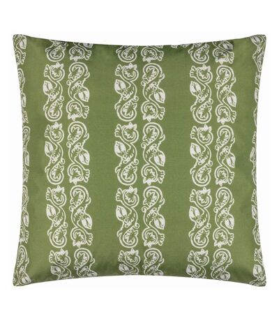 Kalindi stripe outdoor cushion cover 55cm x 55cm olive Paoletti