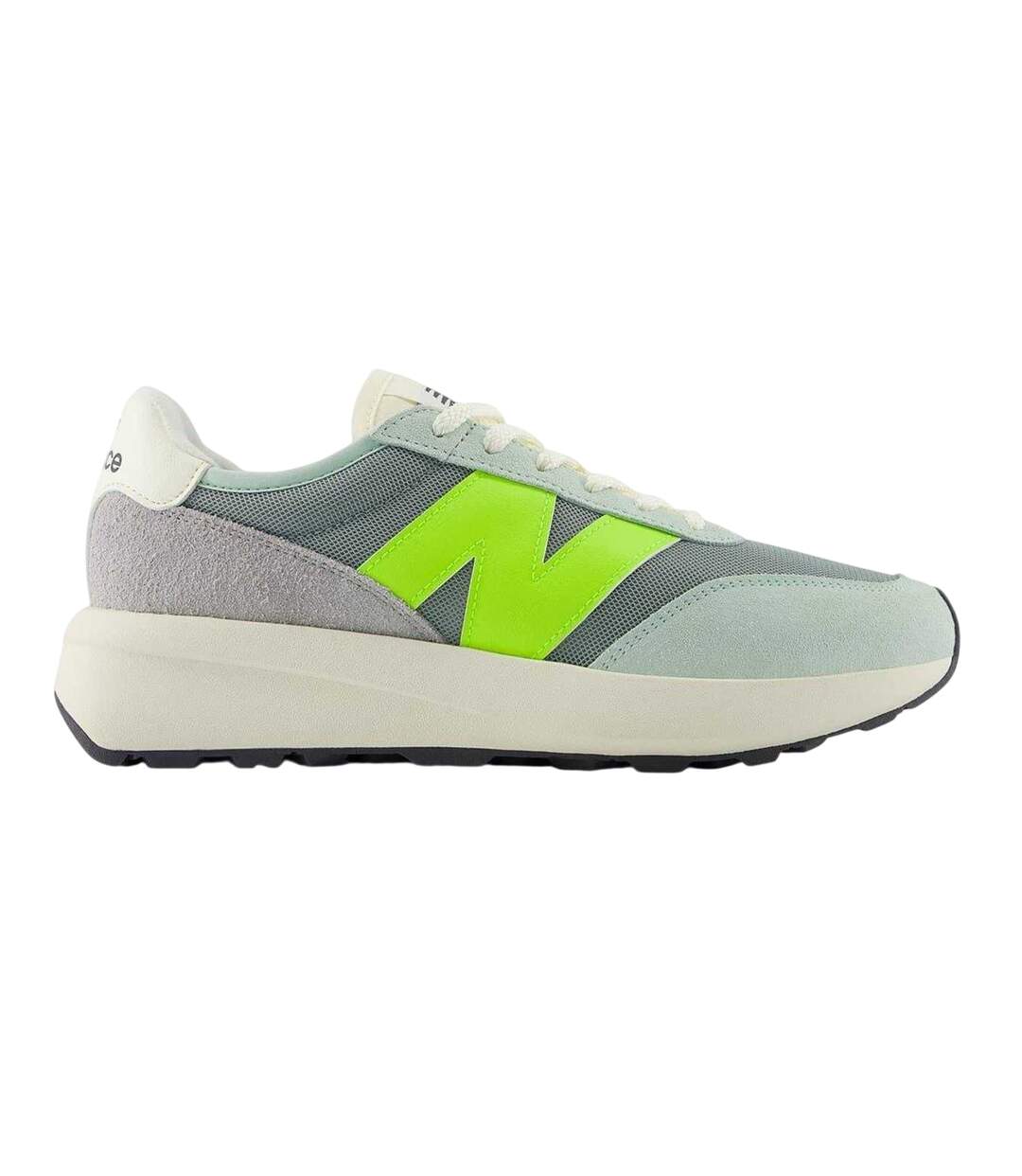 Unisex Adult 237 N Mesh Trainers Grey Blue Lime New Balance-1