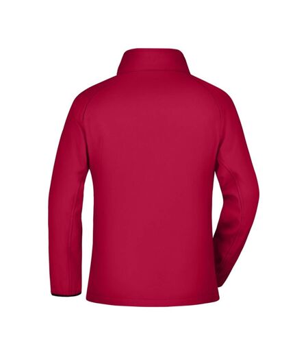 Veste Softshell Promo Femme Rouge Noir James And Nicholson