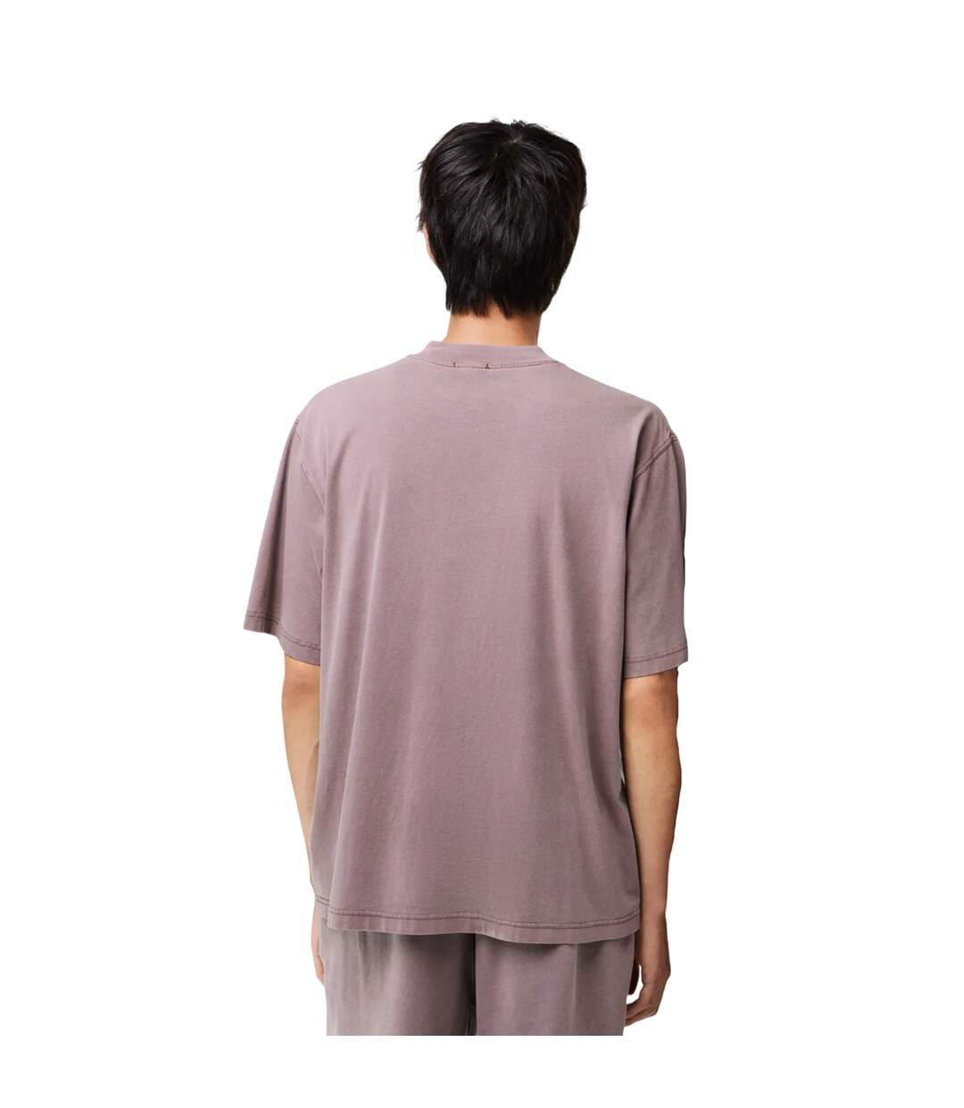 Unisex adult cotton jersey loose fit t-shirt purple Lacoste-2