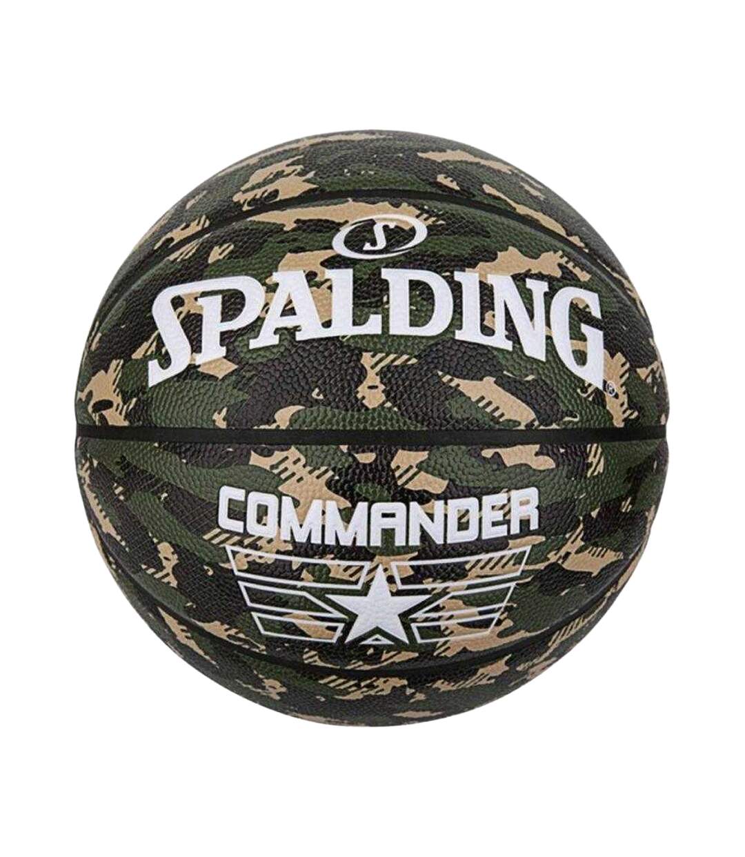 Ballon De Basket Motif/style Camouflage Commander Taille 7 Vert Spalding-1