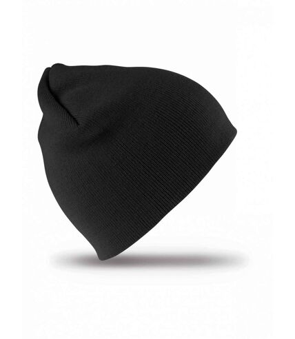 Bonnet tricot court - taille unique adulte - Result RC044X - noir