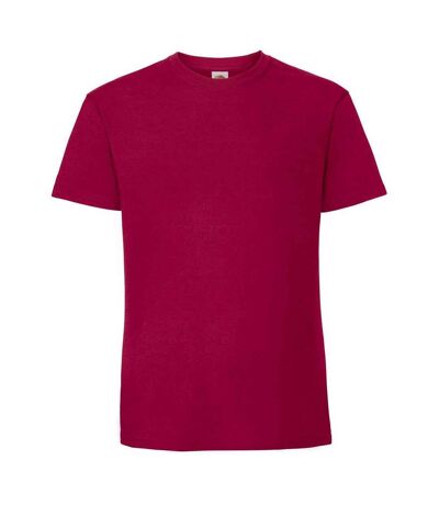 Mens Ringspun Premium T-shirt Cranberry Fruit Of The Loom
