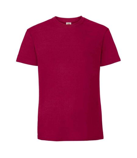 Mens Ringspun Premium T-shirt Cranberry Fruit Of The Loom