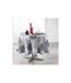 Nappe Ronde Imprimée Flamenco 180cm Gris-1