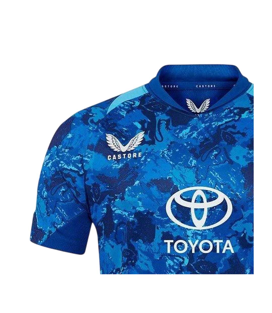 Mens Odi 2025 England Cricket Cricket Shirt True Blue Blue Castore-3
