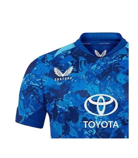 Mens Odi 2025 England Cricket Cricket Shirt True Blue Blue Castore