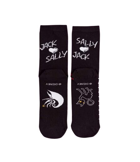 Chaussettes Motif Jack Et Sally Adulte Noir Charbon The Nightmare Before Christmas