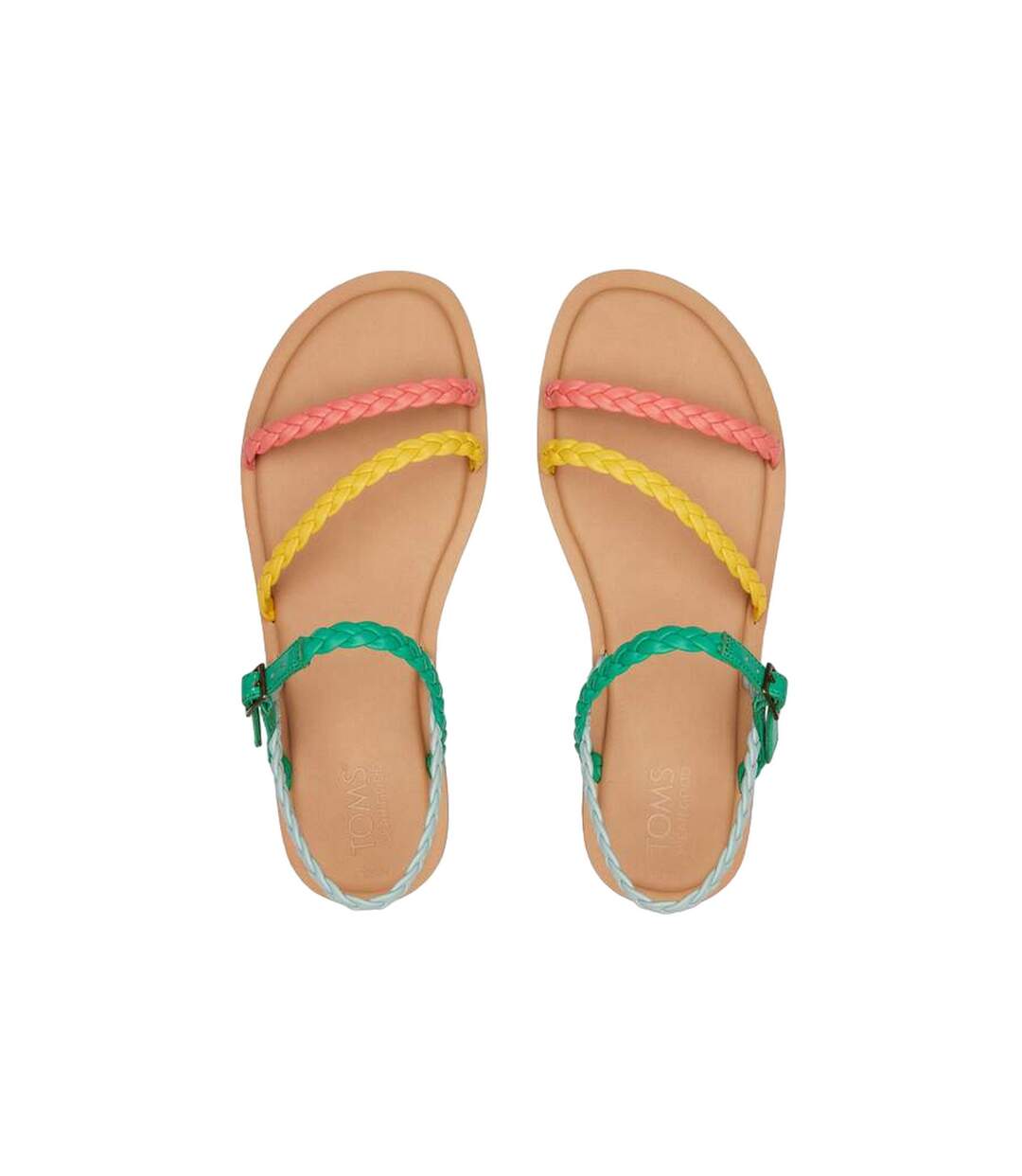 Womens/ladies Kira Sandals Multicoloured Toms-4