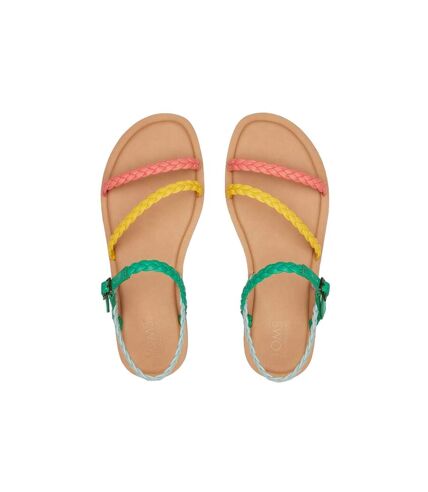 Womens/ladies kira sandals multicoloured Toms