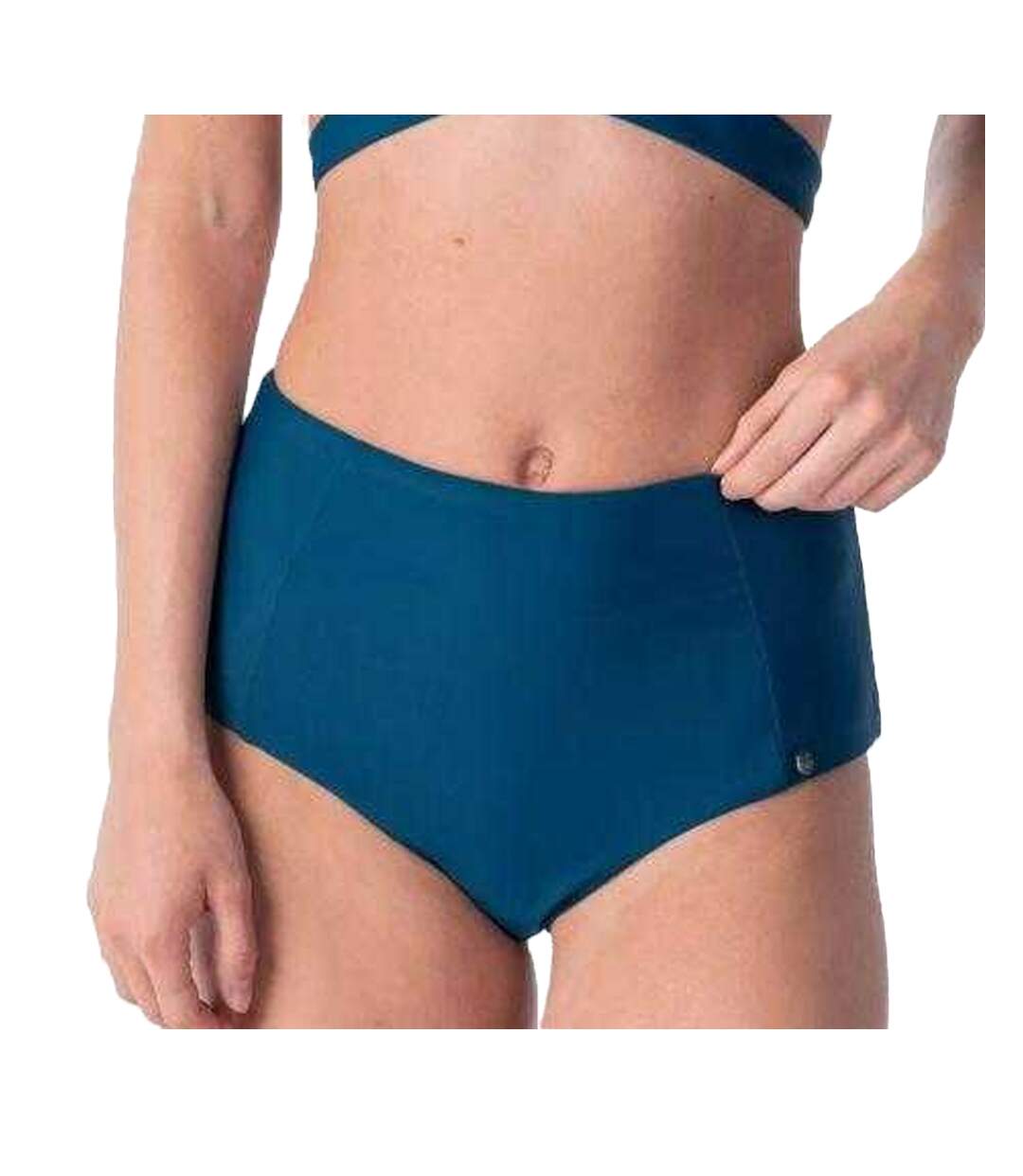 Bas De Maillot De Bain Motif/style Uni Palima Femme Bleu Marin Aquawave-2