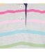 Womens/ladies Striped Button Neck Winter Sweatshirt Multicoloured Lazy Jacks-3