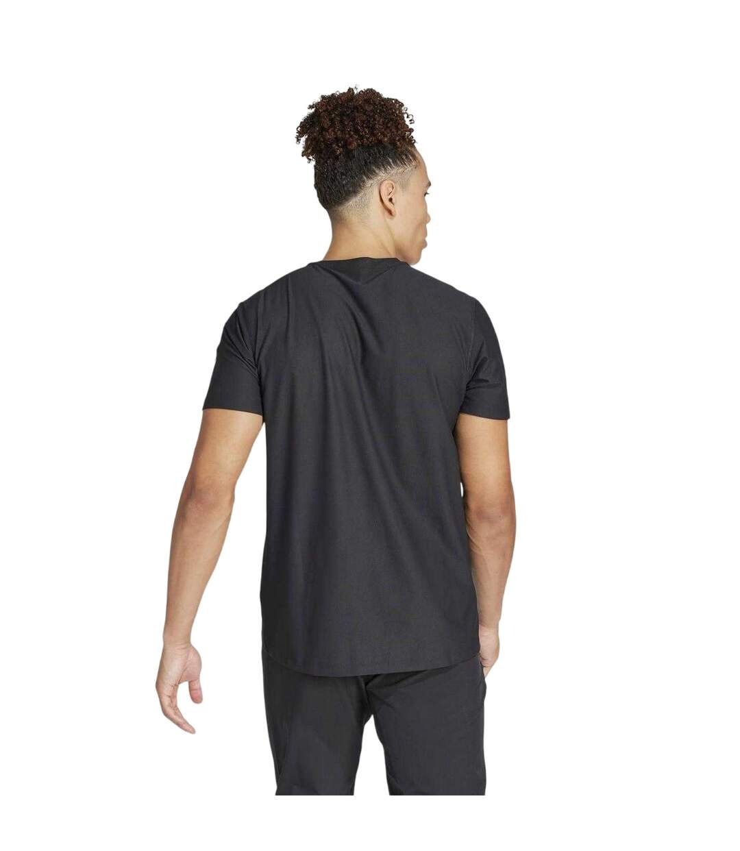 T-shirt The Run Homme Noir Adidas-3