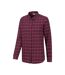 Womens/ladies Balsam Brushed Flannel Longline Shirt Burgundy Mountain Warehouse-3