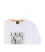 T-shirt Manches Courtes Lupo Homme Blanc Boss-3