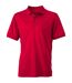 Polo micro-polyester HOMME JN576 - rouge