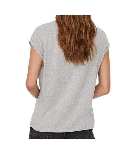 T-shirt Gris Femme Vero Moda Ava