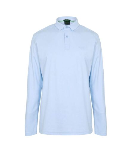 Polo Manches Longues Motif/style Logo Pirol Homme Bleu Boss