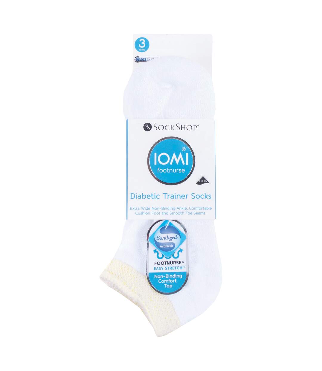 3 Paires Chaussettes de Diabetiques Sneaker Coton-2