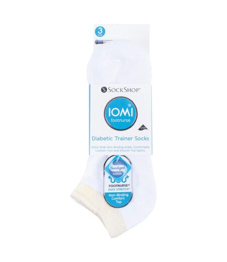 3 Paires Chaussettes de Diabetiques Sneaker Coton