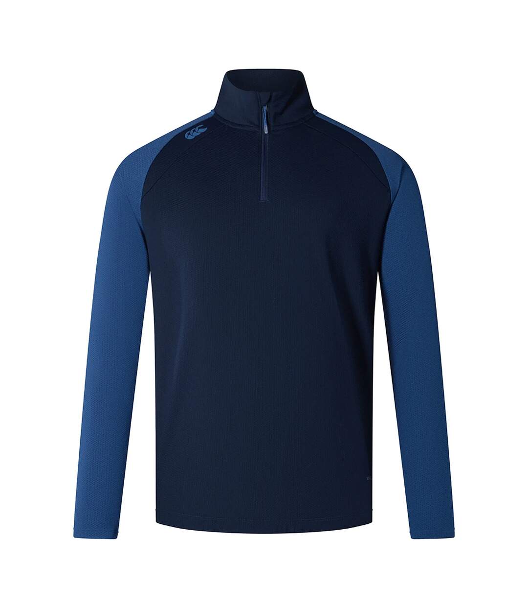 Mens Elite Single Layer Quarter Zip Base Layer Top Navy True Navy Marl Canterbury-1
