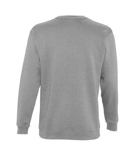 SOLS Mens Supreme Plain Cotton Rich Sweatshirt (Grey Marl)