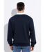 Sweat shirt avec col polo contrasté-2