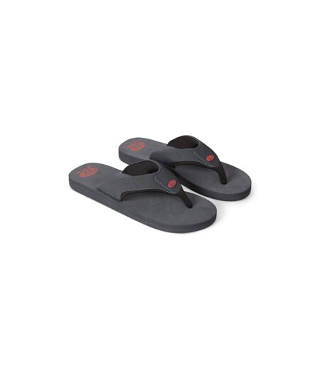 Mens Jekyl Recycled Flip Flops Asphalt Animal