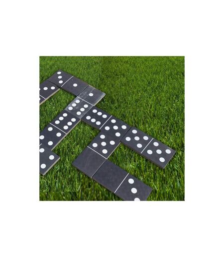 Jeu d'Extérieur Grand Format 28 Dominos 18cm Noir