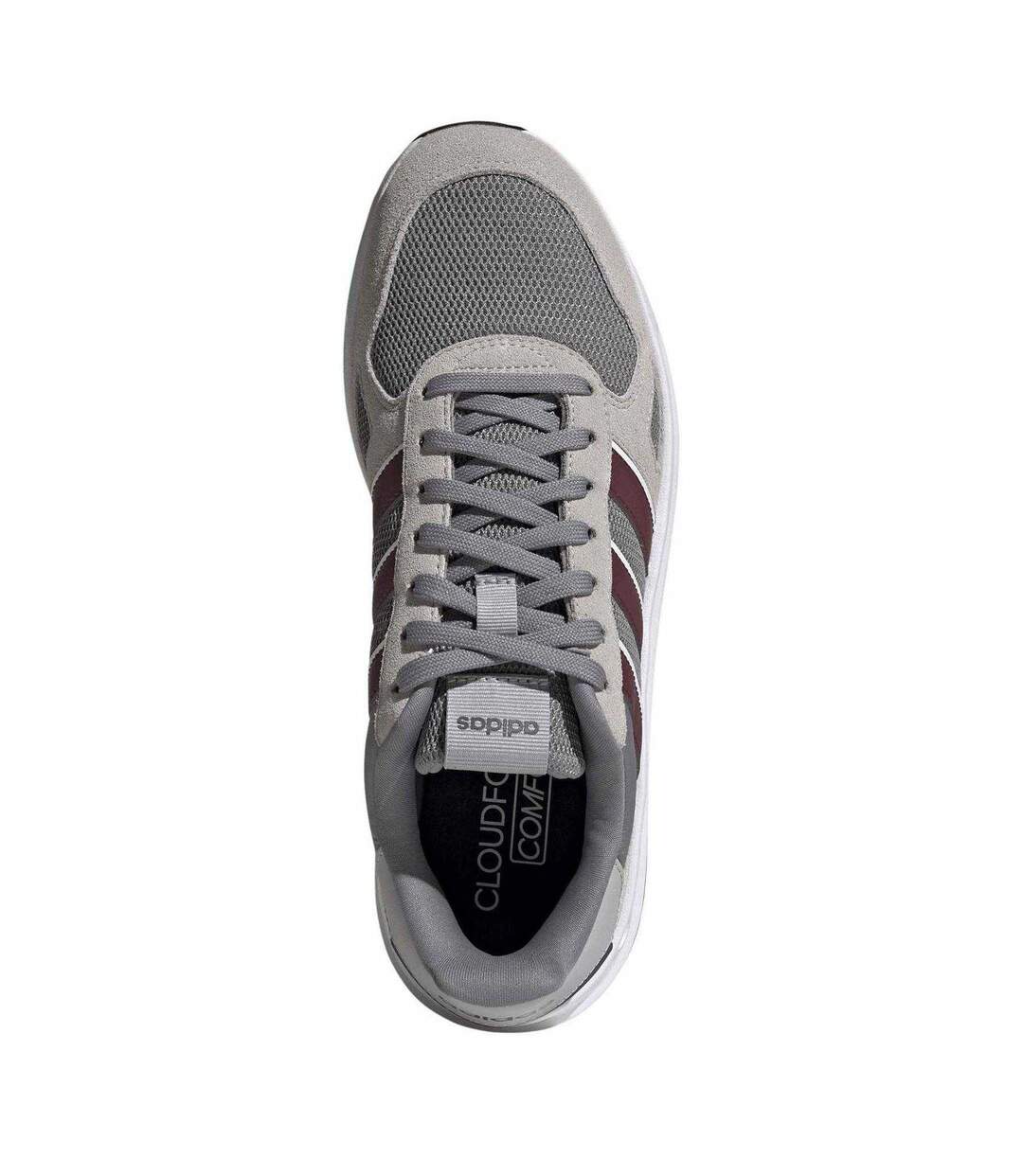 Baskets Motif/style 3 Rayures Run Homme Gris Adidas-4