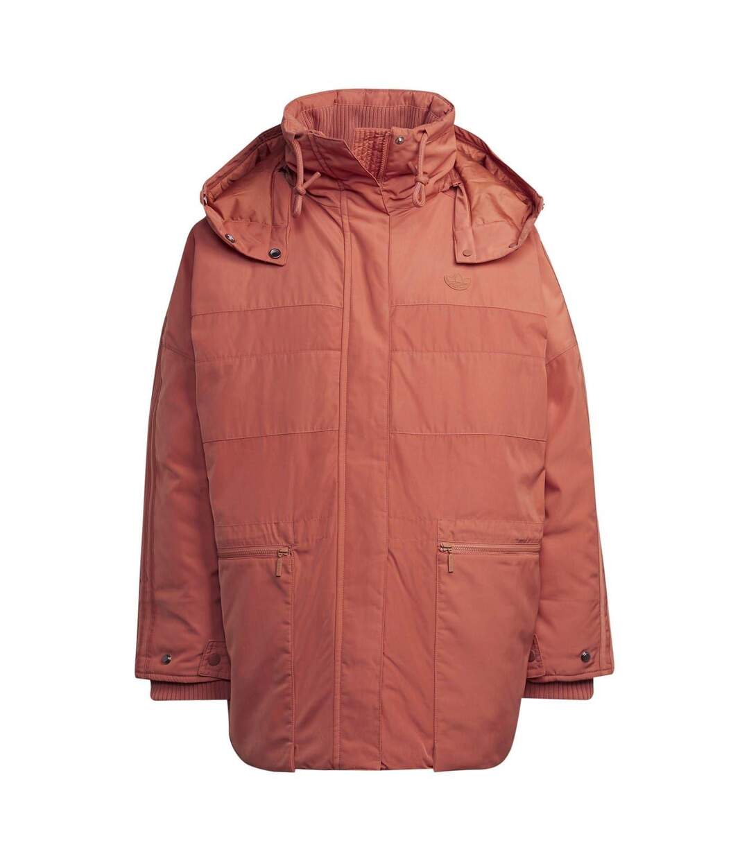 Womens/ladies Originals Parka Burgundy Adidas-2